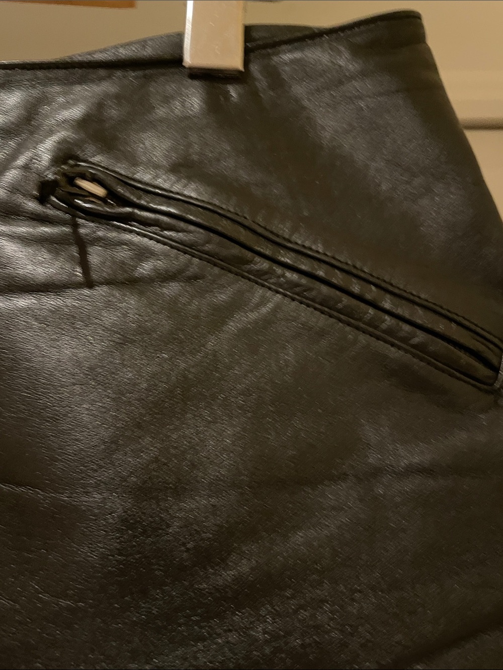Harley-Davidson Leather Shorts • Y2K Biker Chic • Genuine Leather.Moto festival - Picture 4 of 15